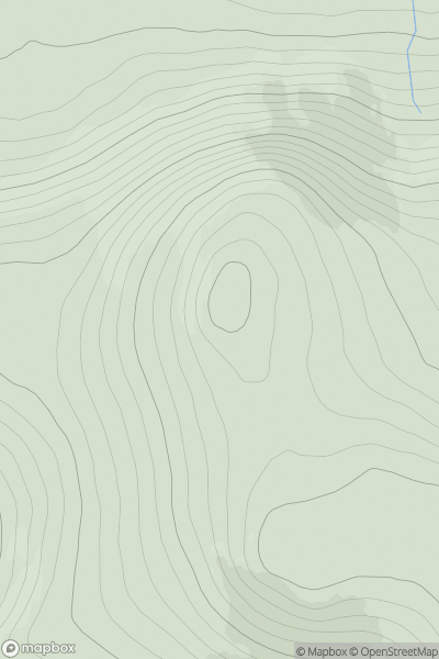 Thumbnail image for Carn Mor [Tongue to Wick and Helmsdale] showing contour plot for surrounding peak